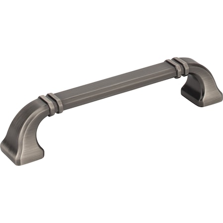 Jeffrey Alexander 128 mm Center-to-Center Brushed Pewter Ella Cabinet Pull 165-128BNBDL